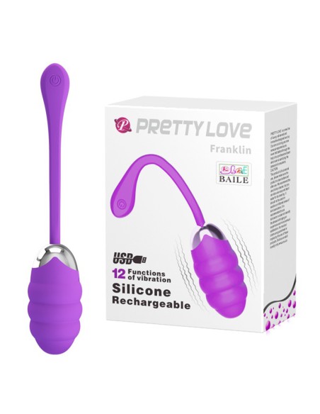 Franklin Huevo Vibrador USB Silicona Pretty Love