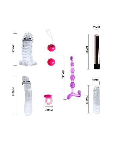 Kit Vibrador y Fundas Para Pene Baile