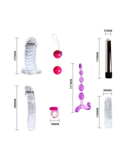 Kit Vibrador y Fundas Para Pene Baile