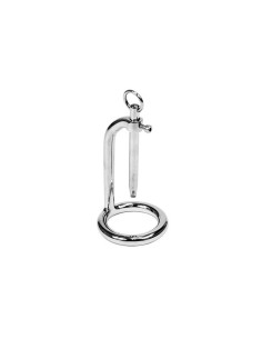 Anillo Testiculos con Plug Uretra Acero Inoxidable