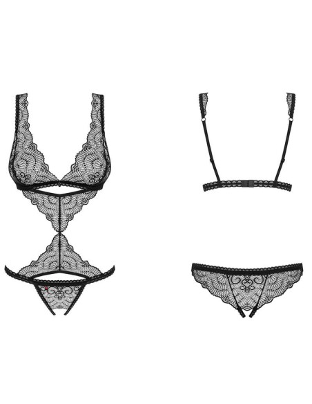 Body De Encaje Negro Firella