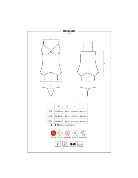 Corset Rojo Encaje Rosalyne