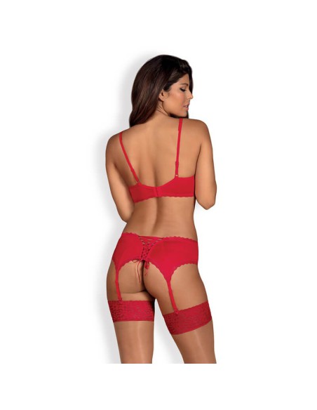 Conjunto Lencería Roja Jolierose
