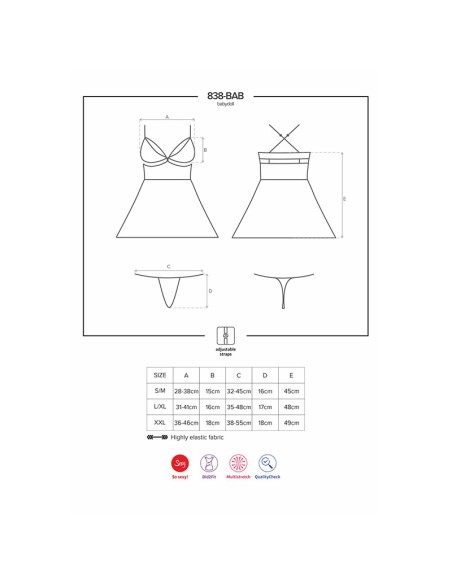 Picardias y Tanga Negro 838-Bab Obsessive