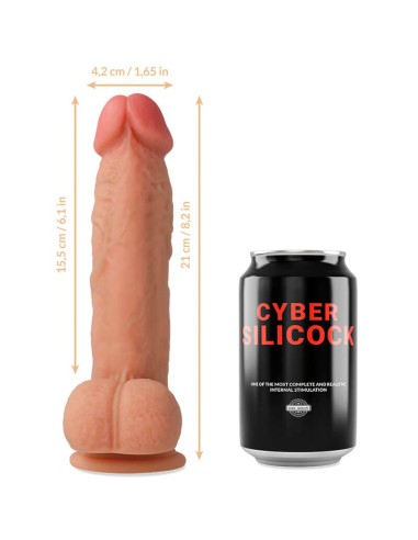 Dildo Realistico Saul De Silicona Liquida 21 cm