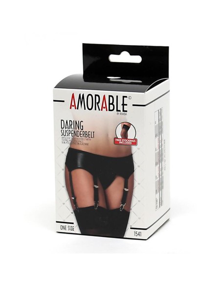 Medias con Liguero Wetlook Amorable