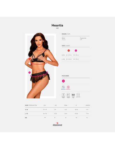 Conjunto Con Copas Abiertas 2 pcs Heartia