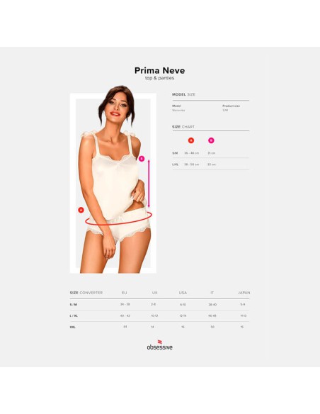 Conjunto De Encajes Prima Neve Obsessive