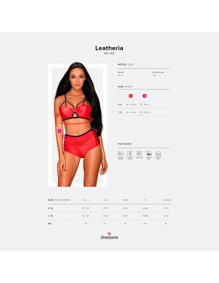 Conjunto Rojo Leatheria