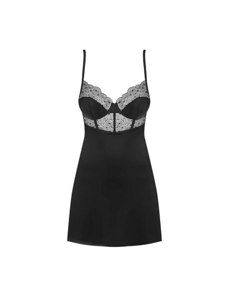 Picardias Negro Con Tanga a Juego Sharlotte