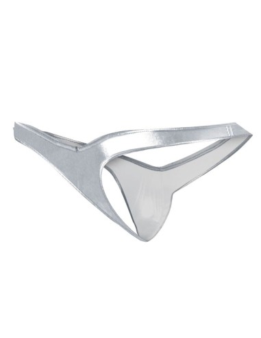 Tanga Hombre con Push Up Plateado