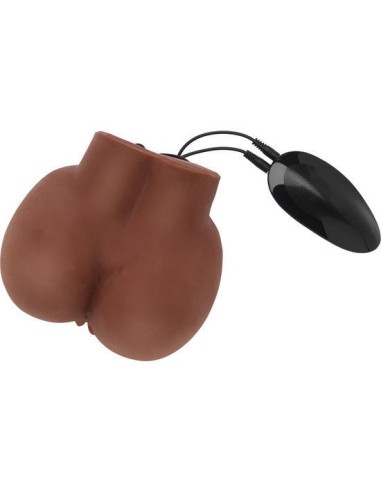 Masturbador Con Vibrador Big Ass Banger Marrón