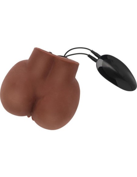 Masturbador Con Vibrador Big Ass Banger Marrón