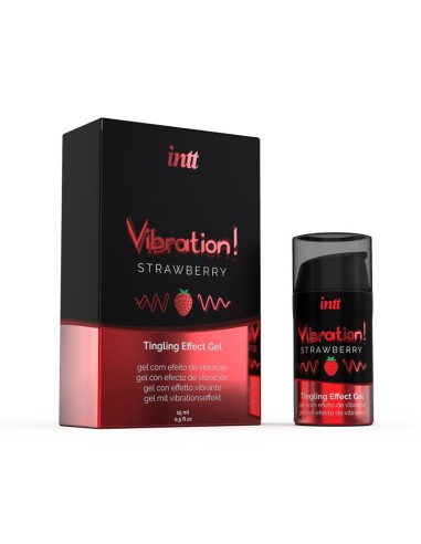 Vibrador Liquido Fresa Intt 15 ml