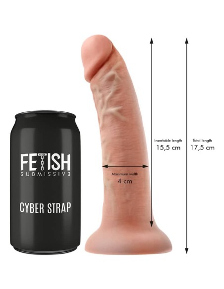 Arnes Vibrador Con Dildo 17.5 cm Cyber Strap
