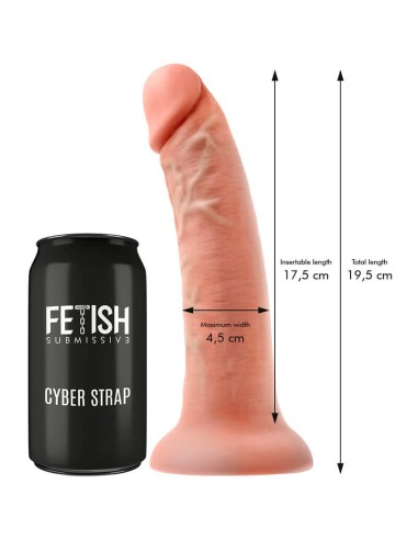 Arnes Vibrador Con Dildo 19.5 cm Cyber Strap