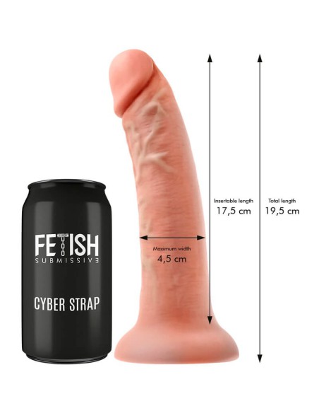 Arnes Vibrador Con Dildo 19.5 cm Cyber Strap