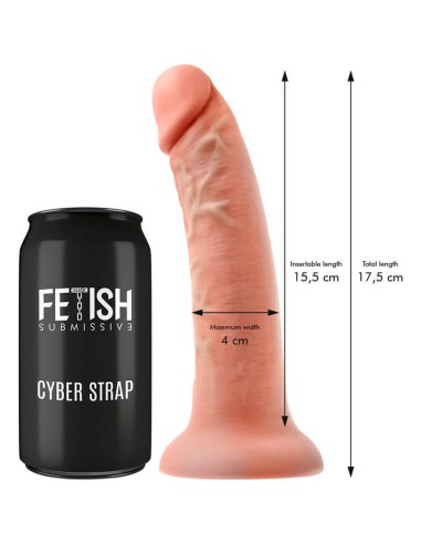 Arnes Vibrador Con Dildo 17.5 cm Cyber Strap