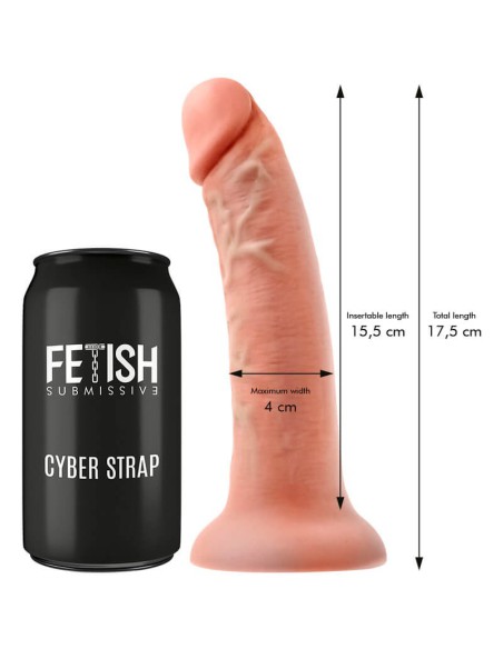 Arnes Vibrador Con Dildo 17.5 cm Cyber Strap