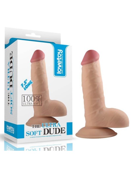 Consolador Realista Ultra Soft Dude 18 cm