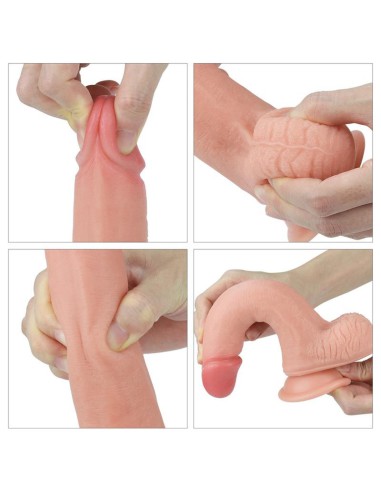 Consolador Con Ventosa Doble Densidad 20,5 cm