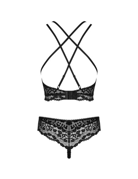 Conjunto Lenceria Con Motivos De Leopardo Giully