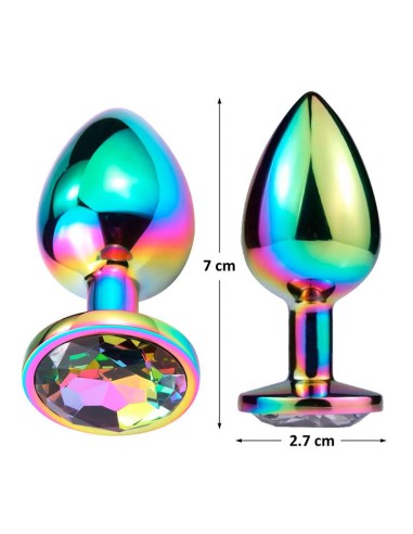 Plug Anal Multicolor con Joya S/M/L