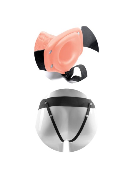 Arnes Hueco con Vibracion y Testiculos 20,5 cm
