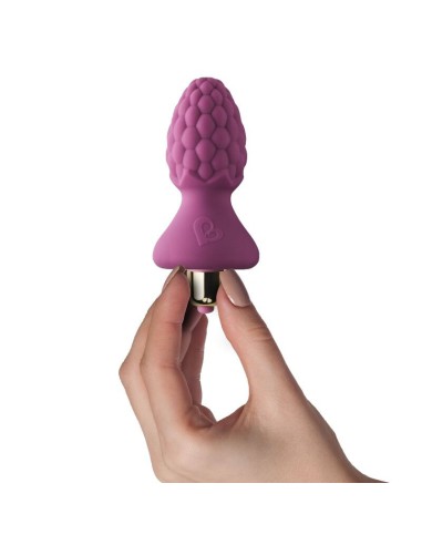 Plug Anal con Vibrador Frambuesa