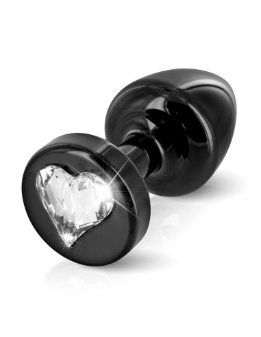 Plug Anal Corazon Grande Oro con Cristal de Swaroski