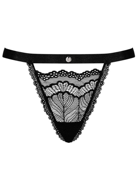 Tanga Negro De Encaje Isabellia