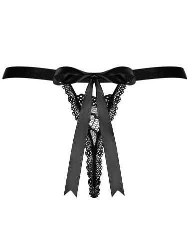 Tanga Negro De Encaje Isabellia
