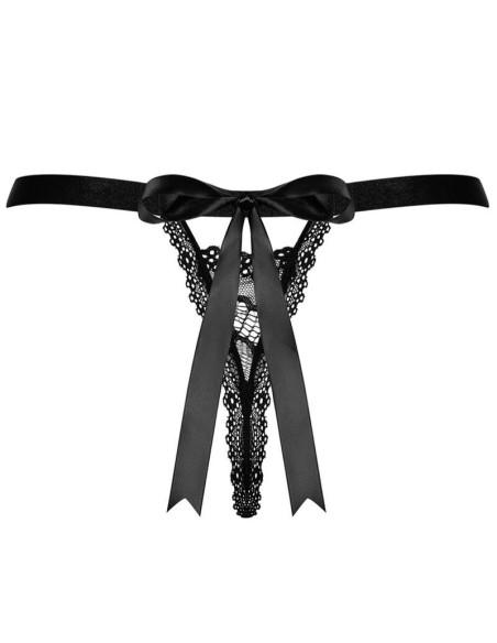 Tanga Negro De Encaje Isabellia