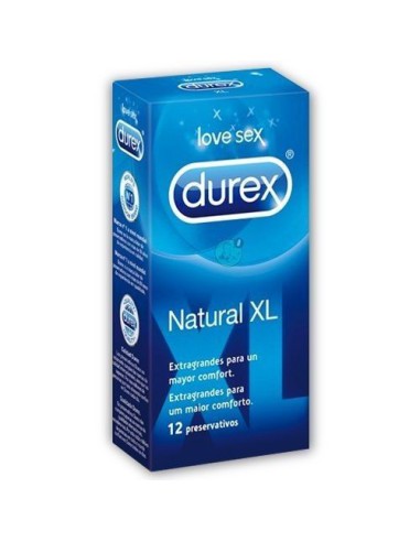 DUREX NATURAL Preservativo XL 12 Unidades