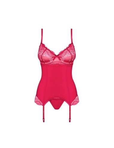 Corset Rojo Encaje Rosalyne