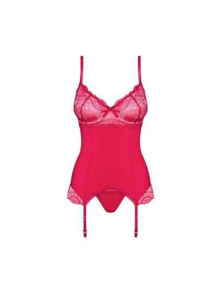 Corset Rojo Encaje Rosalyne