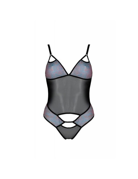 Body Transparente Negro Carina