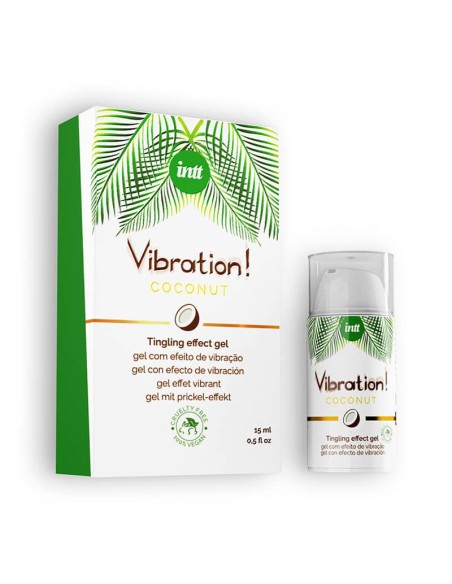 Gel Vibrador Líquido Vegano Coco 15 ml