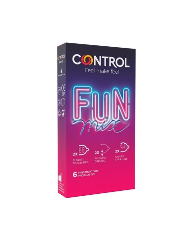 PRESERVATIVOS CONTROL FEEL FUN MIX KUKUXUMUSU 6 UNIDADES