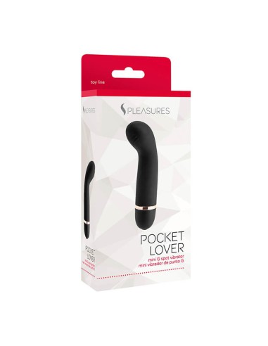 Vibrador Mini Pocket Lover Negro 12 cm
