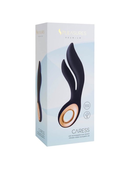 Vibrador Doble Caress Negro
