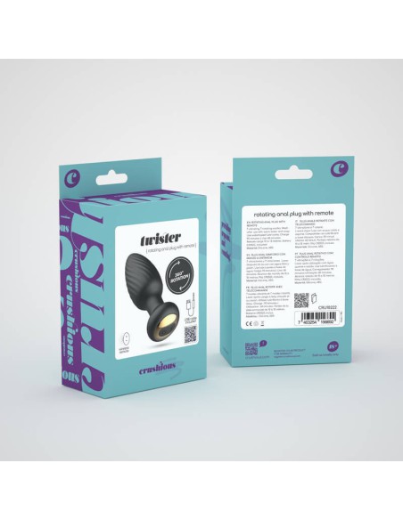 Plug Anal Vibrador Con Mando Twister