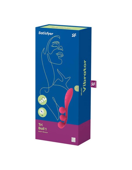 Multi Vibrador De Bolas Tri Ball 1 Rojo Satisfyer
