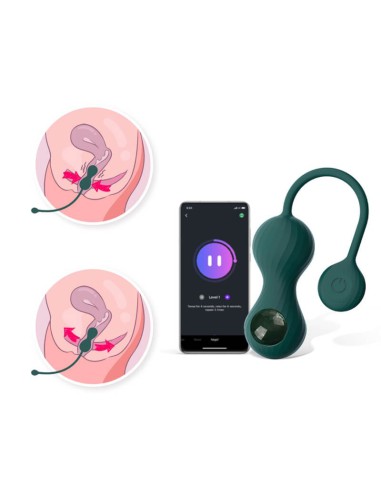 Bolas Kegel Crystal Duo verde