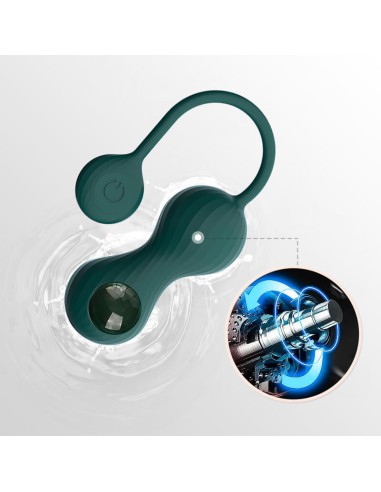 Bolas Kegel Crystal Duo verde