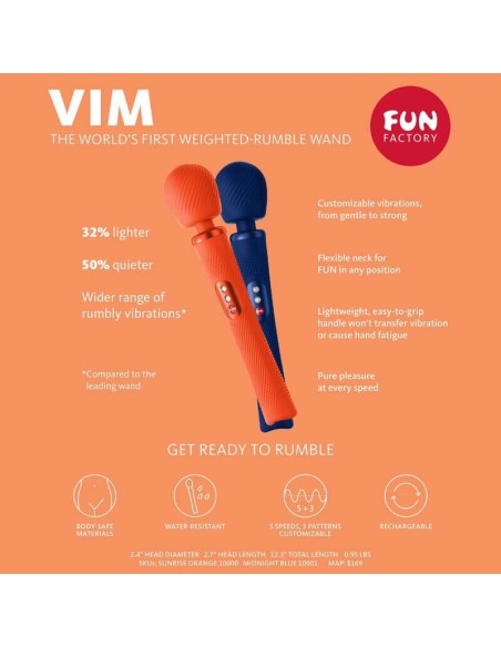 Vibrador Microfono Vim Fun Factory Naranja