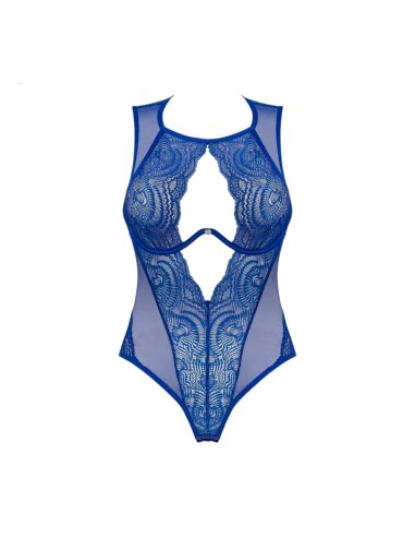 Body De Encaje Azul Giselia