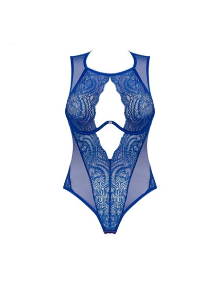 Body De Encaje Azul Giselia