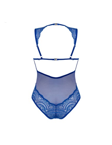 Body De Encaje Azul Giselia