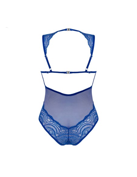 Body De Encaje Azul Giselia